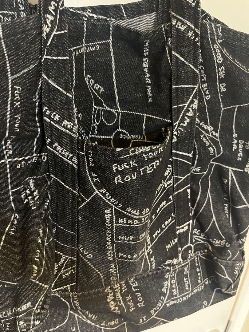 バッグ Supreme Gonz Map Denim Tote Washed Black