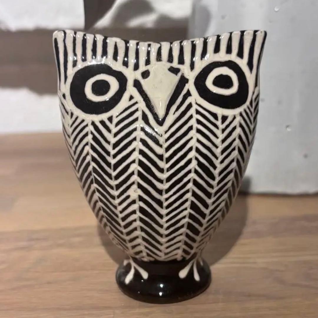 リトアニア製 陶器の笛 3点セット《フクロウ×2 鳩×1》