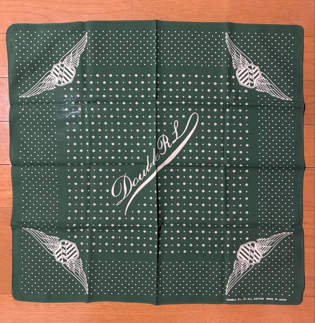 新品タグ付き RRL バンダナ Double RL 緑 ドット ダブルアールエル