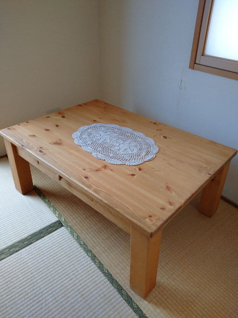 【おまけ付き】パイン材 カントリーローテーブル