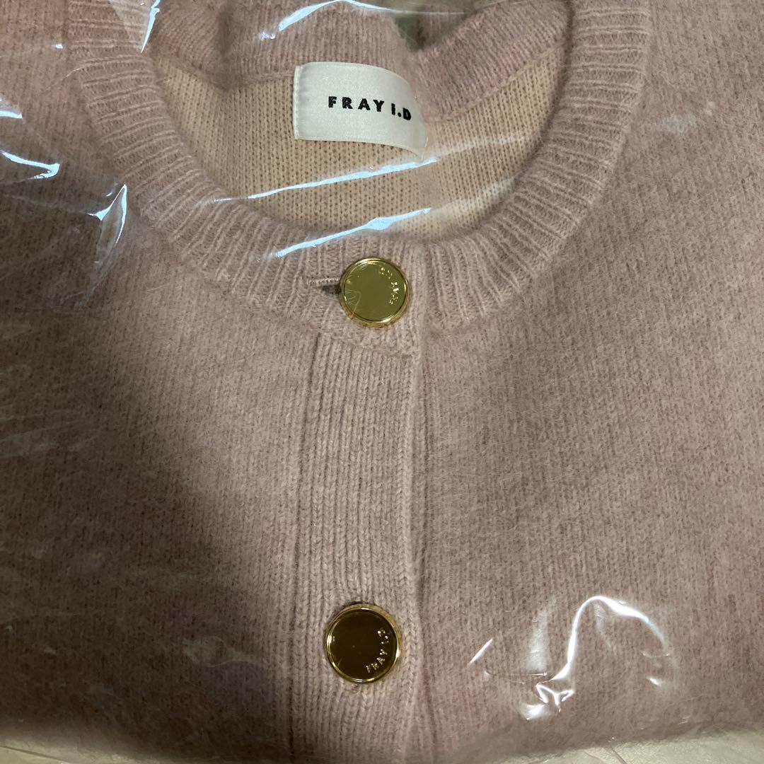 フレイアイディー　フォックスウールニットジャケット　PINK