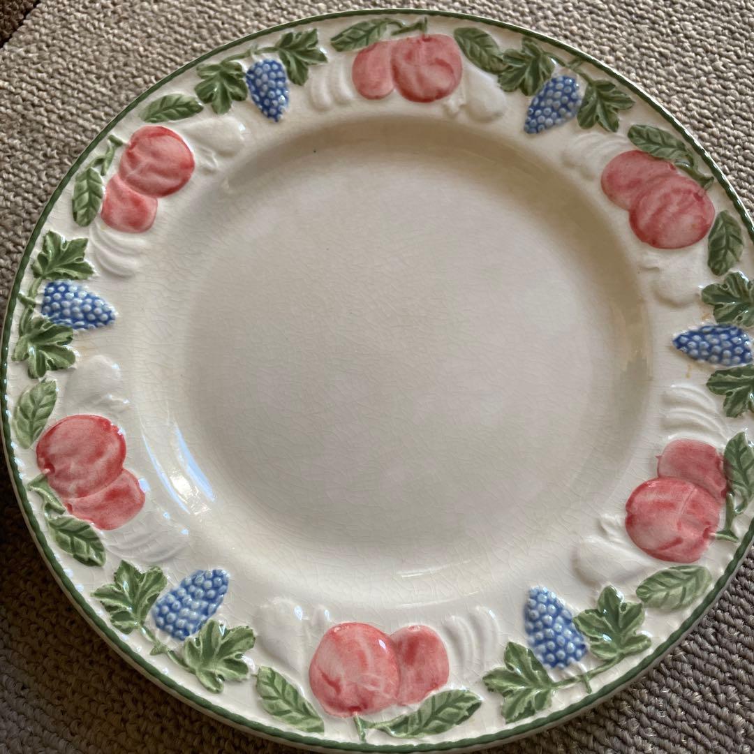 BARRATTS フルーツモチーフ陶器平皿2枚セット