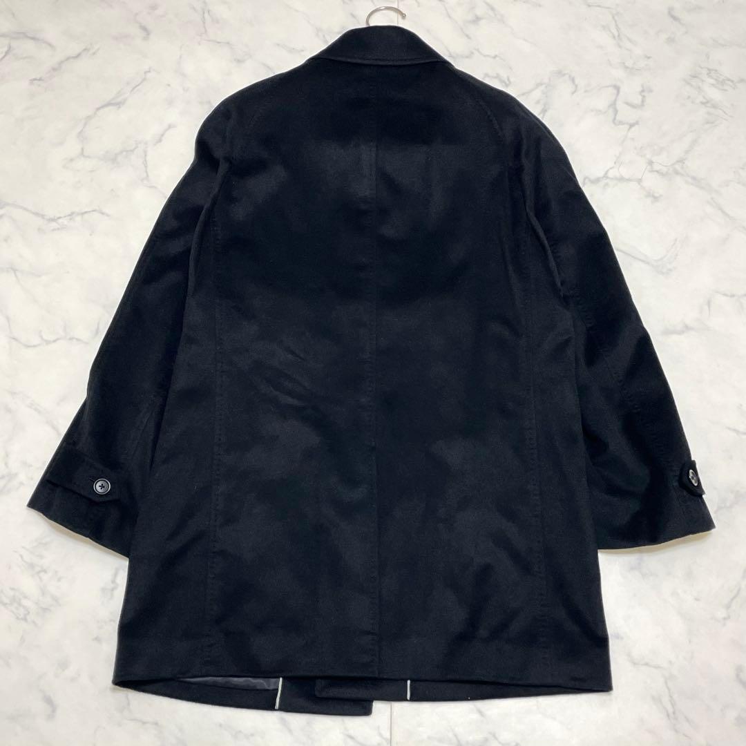 極美品✨ DURBAN カシミヤ100% ステンカラーコートブラック サイズM