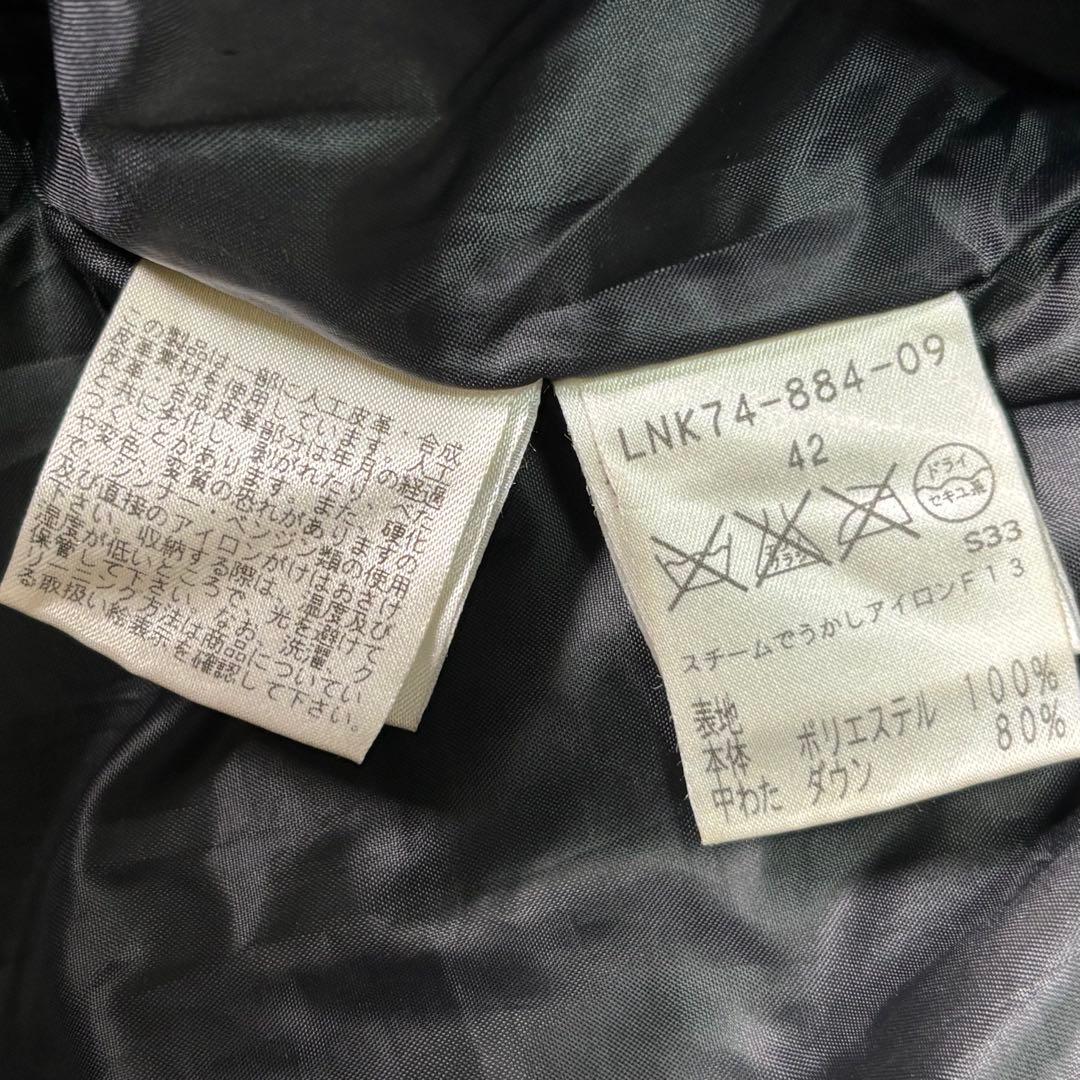 高級 EVEX by KRIZIA ダウン ロングコート Aライン 黒 フード