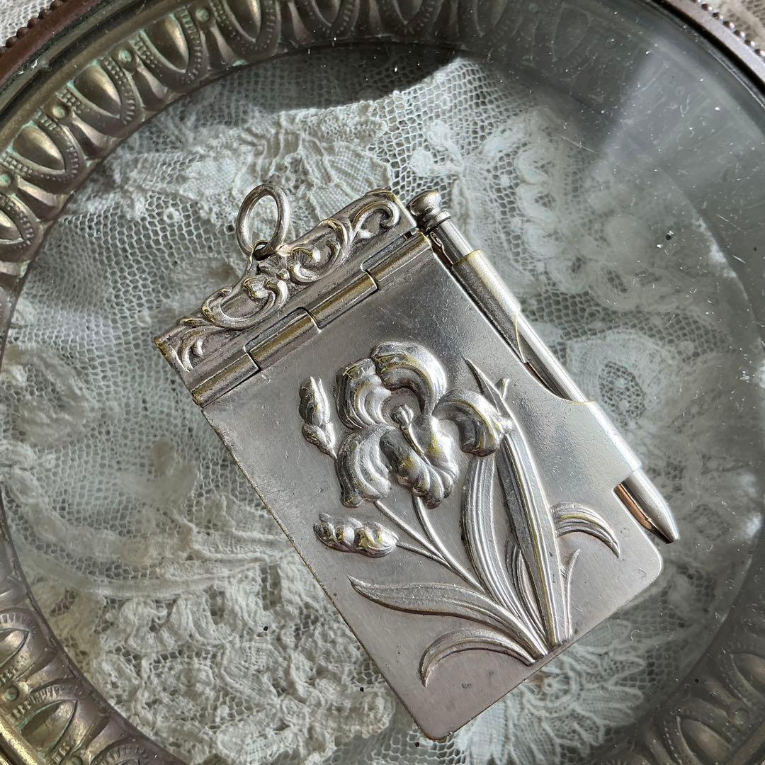 【C】フランスアンティーク　希少　アイリス　カルネドバル　シルバープレート