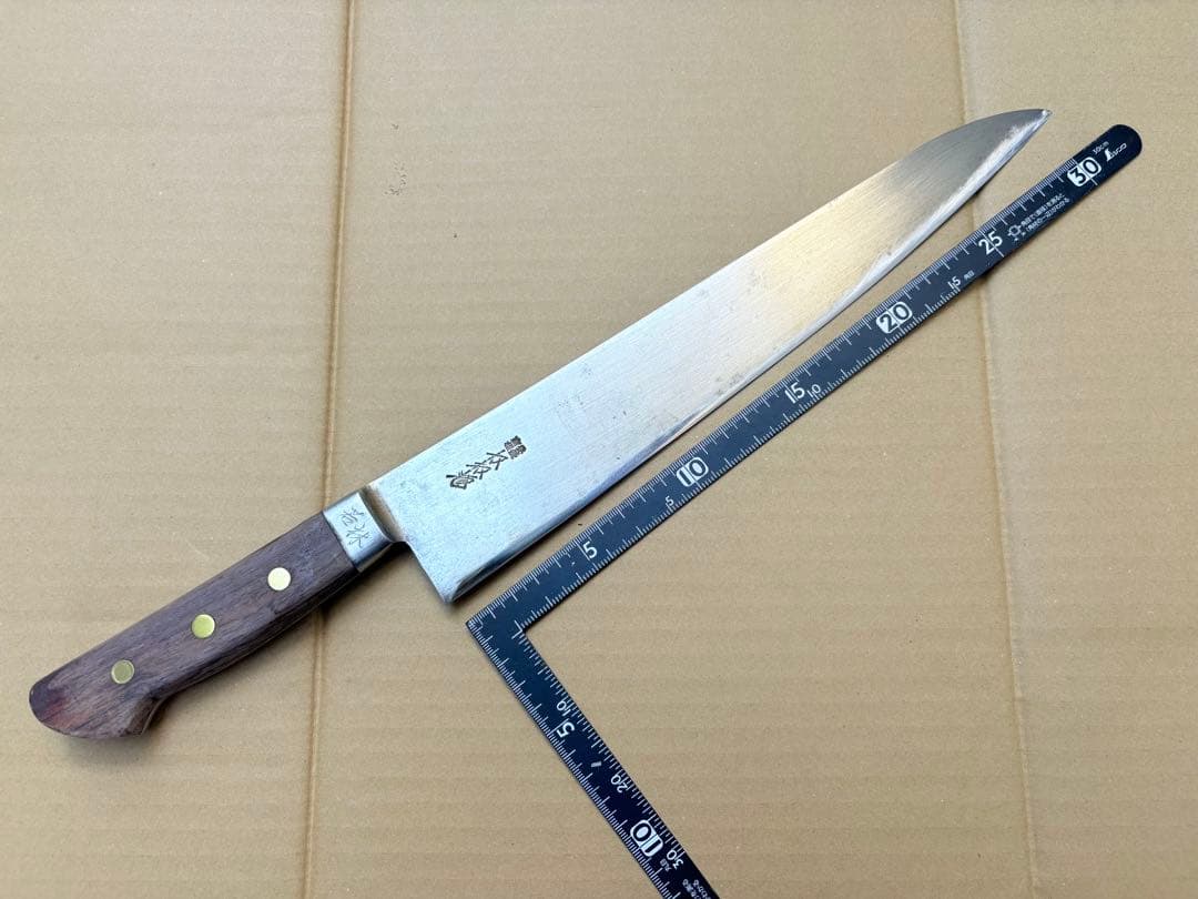 かね惣 牛刀 約320mm 日本鋼 尺一
