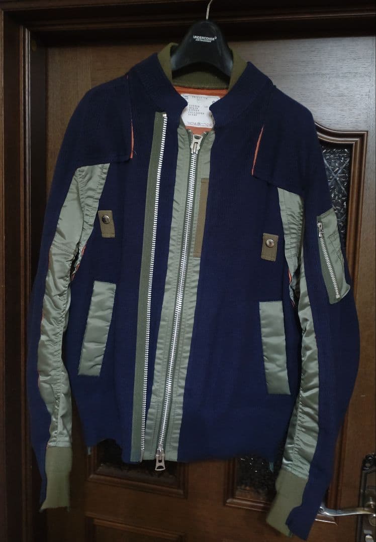 ジャケット・アウター Sacai 22SS Nylon Twill Mix Blouson MA-1