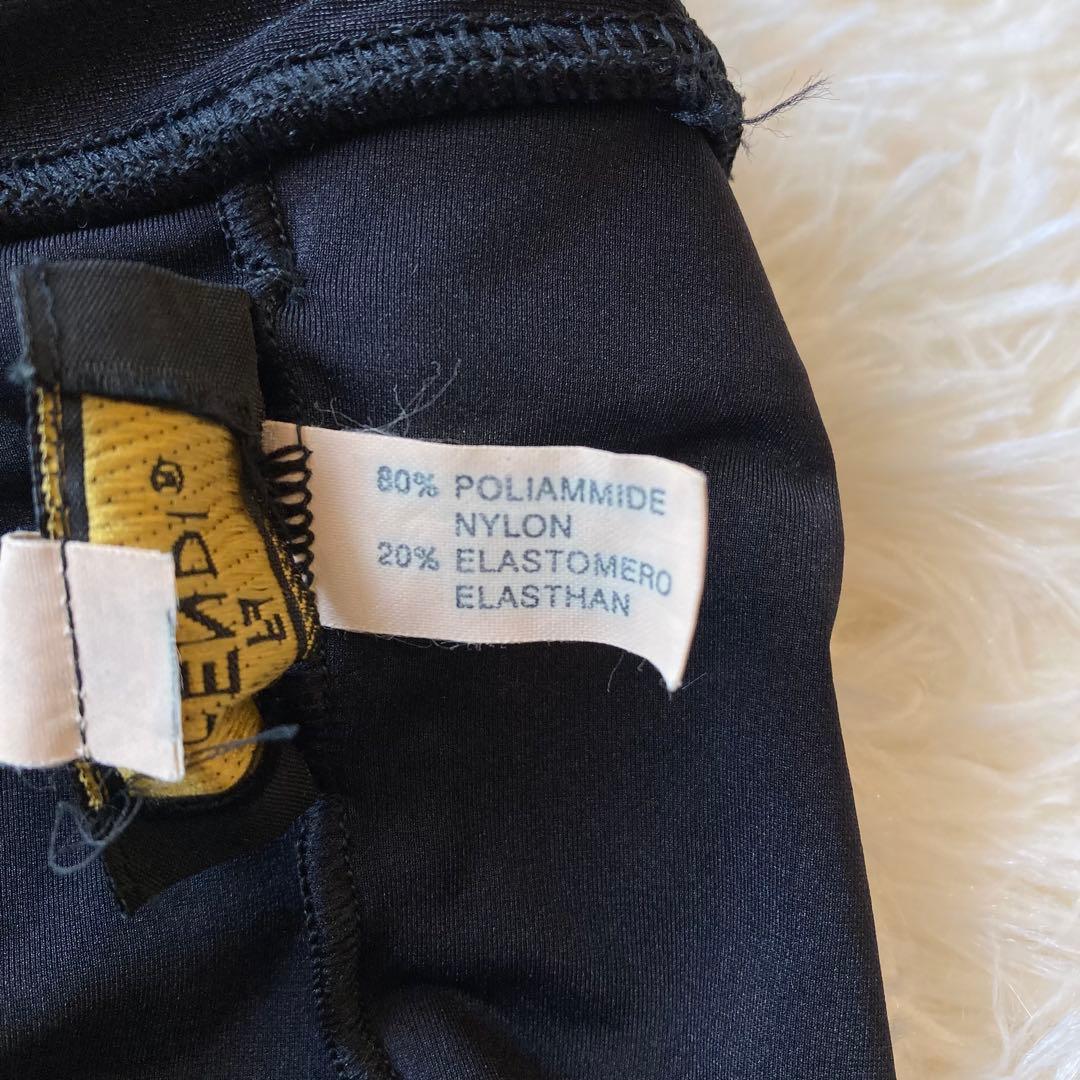 美品 FENDI フェンディ レディース 水着 ワンピース スイム マンマ 金具