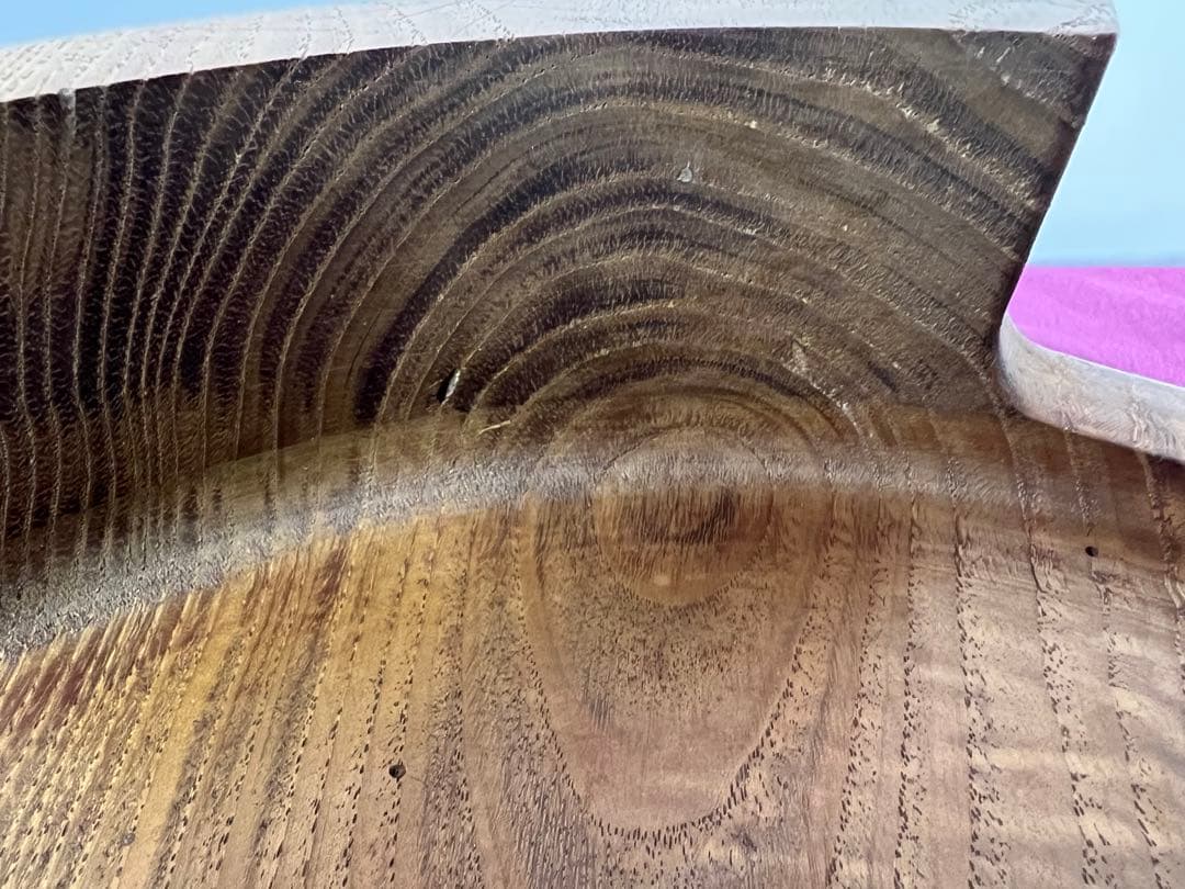 アンティーク雑貨　くり抜　脚付き丸盆(漆器、菓子器、トレー)