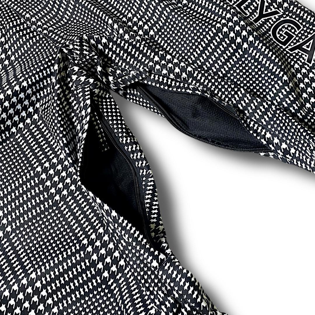 定価10.6万 L パーリーゲイツ 千鳥格子柄 スノーウェア スノボ 上下セット