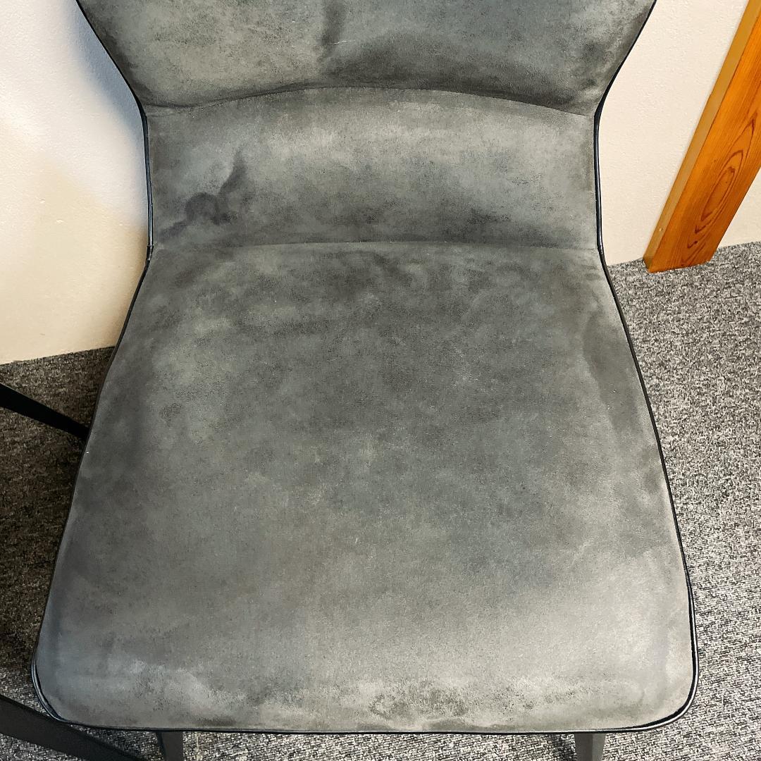 ４脚　セラミクス GY ラウンドチェア　オートリターン式　回転　ダイニングチェア