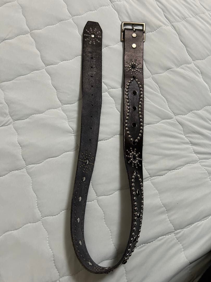 ピーナッツ スタッズベルト ブラック HTC似