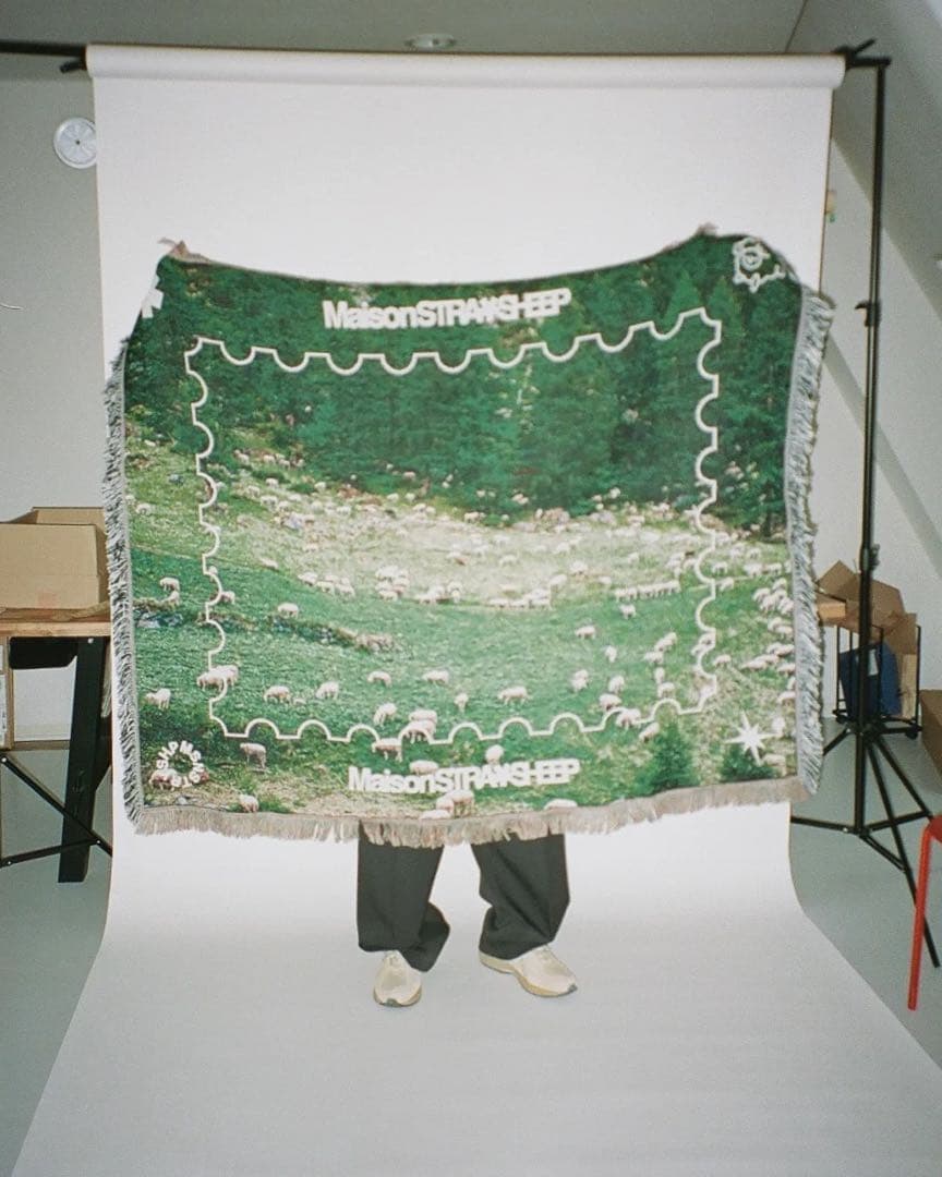 ラグ・カーペット Maison STIRANSHEEP STRAYSHEEP RUG GREEN