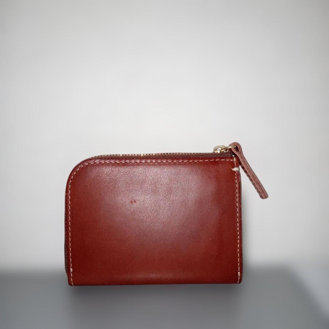 土屋鞄　財布　ケース　ディアリオ　L字ファスナー　ブラウン　ミニ財布