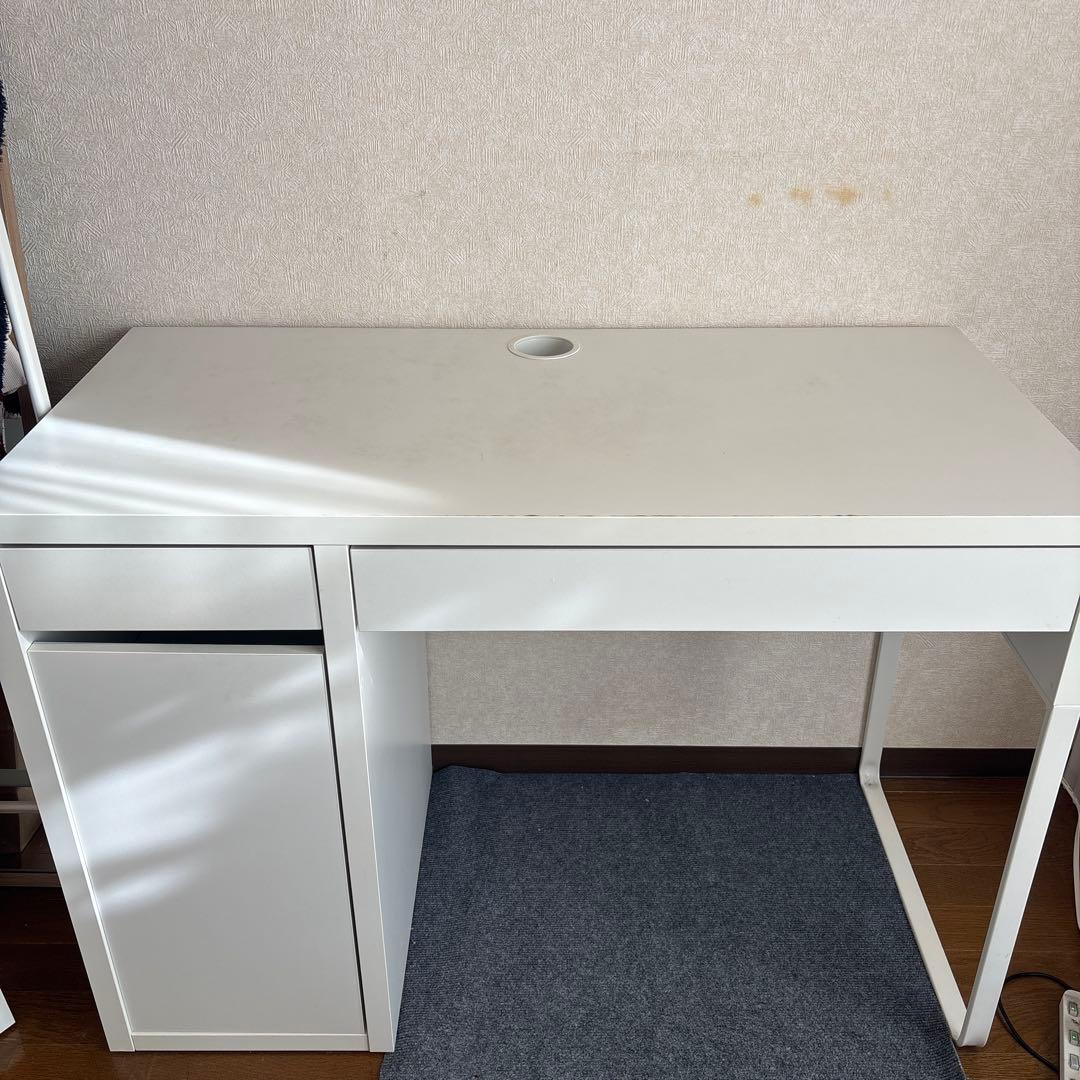 IKEA ミッケ　ホワイトデスク 組み立て不要
