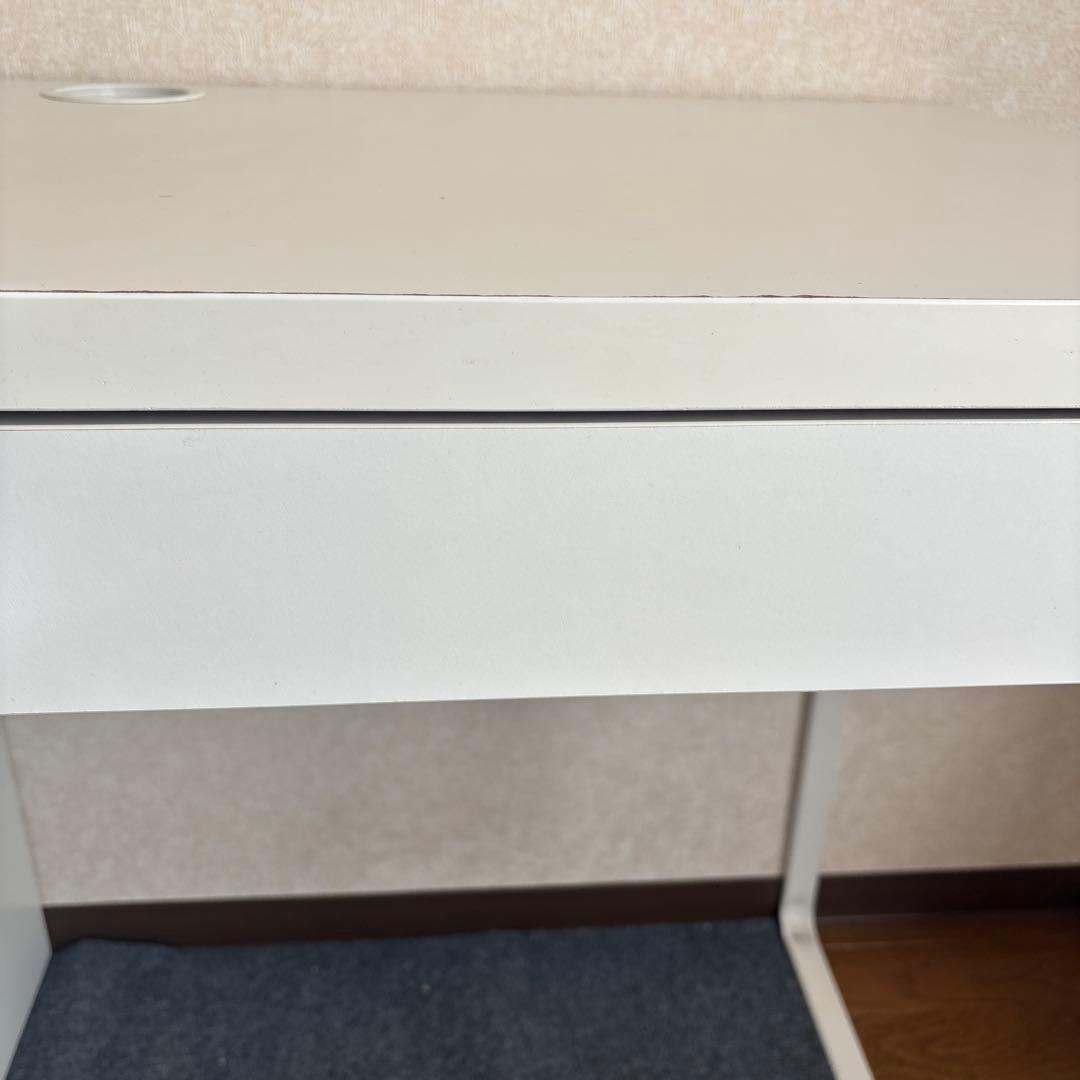 IKEA ミッケ　ホワイトデスク 組み立て不要