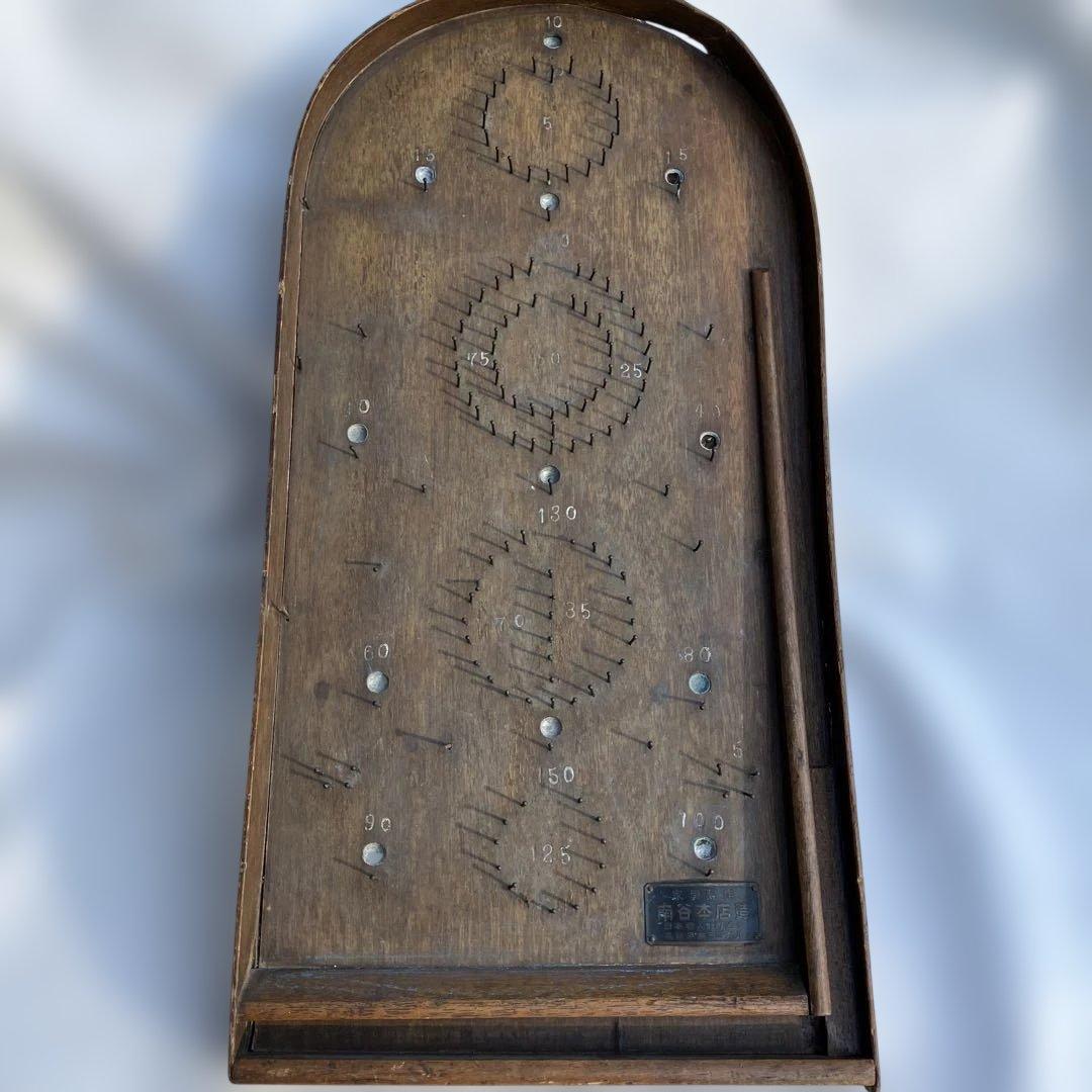 (437)昭和時代のビンテージ品木製玩具で、コリントゲームと呼ばれるものです。