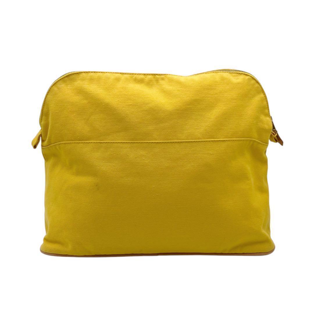 美品✨ エルメス キャンバス ボリードポーチ TGM イエロー