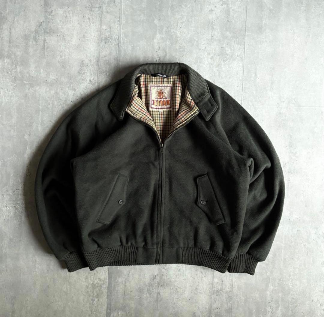 【90s BARACUTA】カシミア　G9 スイングトップ　裏地チェック　短丈