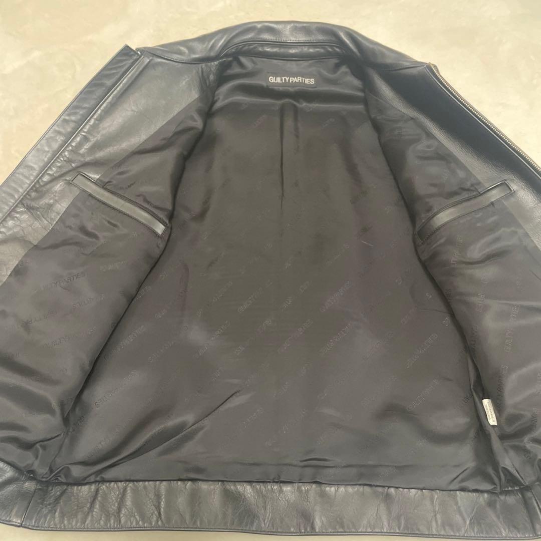 美品WACKO MARIA Lシングル ライダースジャケット 牛革 本革日本製