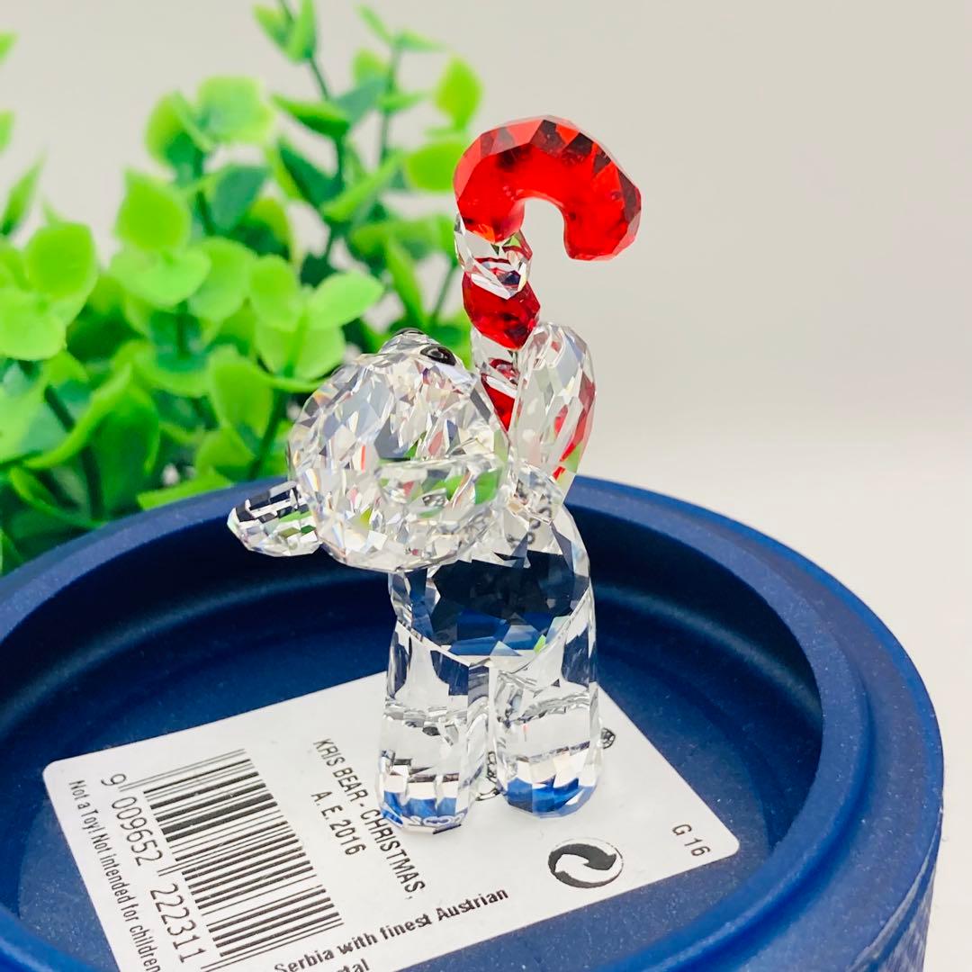 SWAROVSKI キャンディケインベア　2016　クリスマス　クリスタル