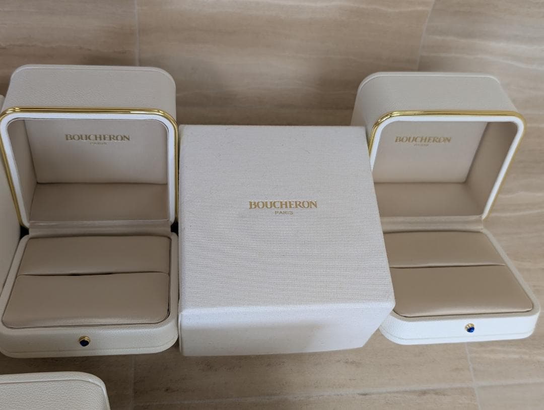 まとめ売り　Boucheron　ブシュロン　ネックレス　リング　空箱　ボックス