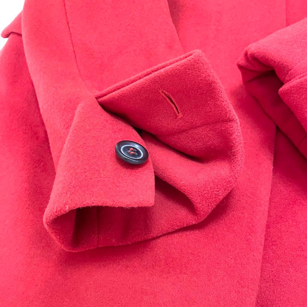 やまのん♪ SPORT MAX ウール ステンカラー ロング コート 希少