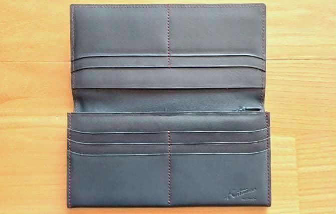 【ケンタ】Kitamura　キタムラ ダークブルー メンズ長財布