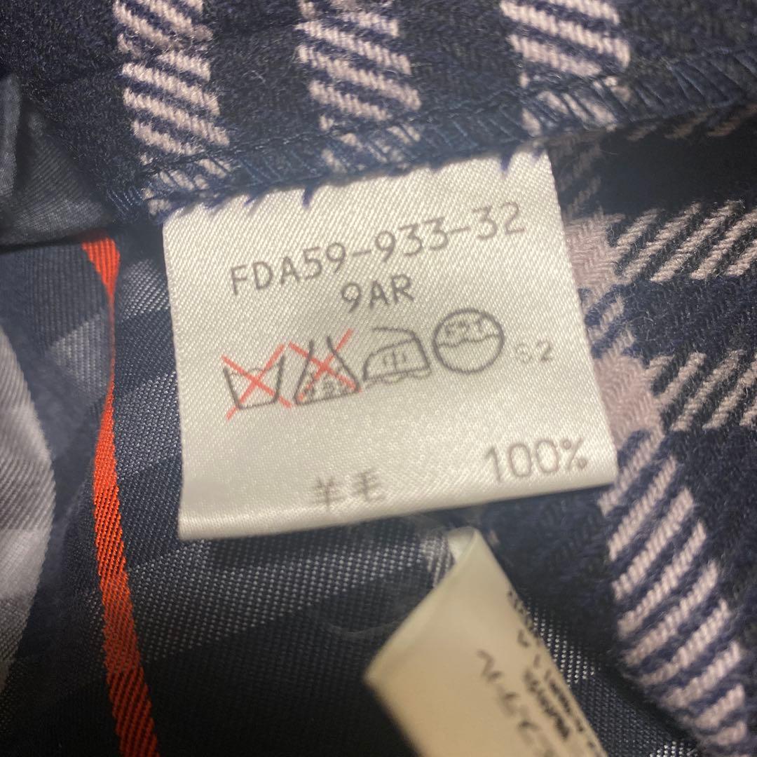 burberrys'ステンカラーコート ノバチェック 濃紺