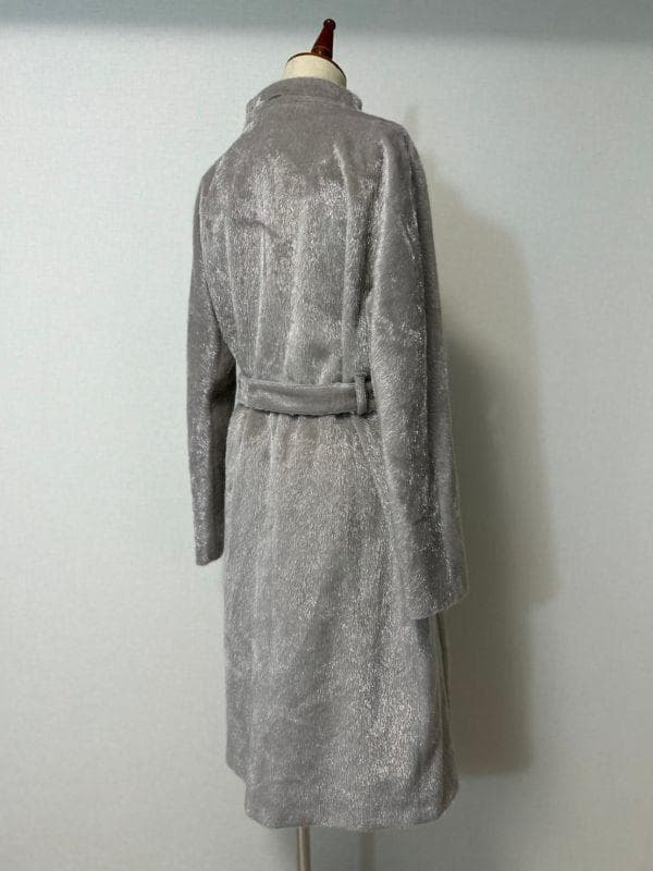 HERNO グレー ベルト付きロングコート