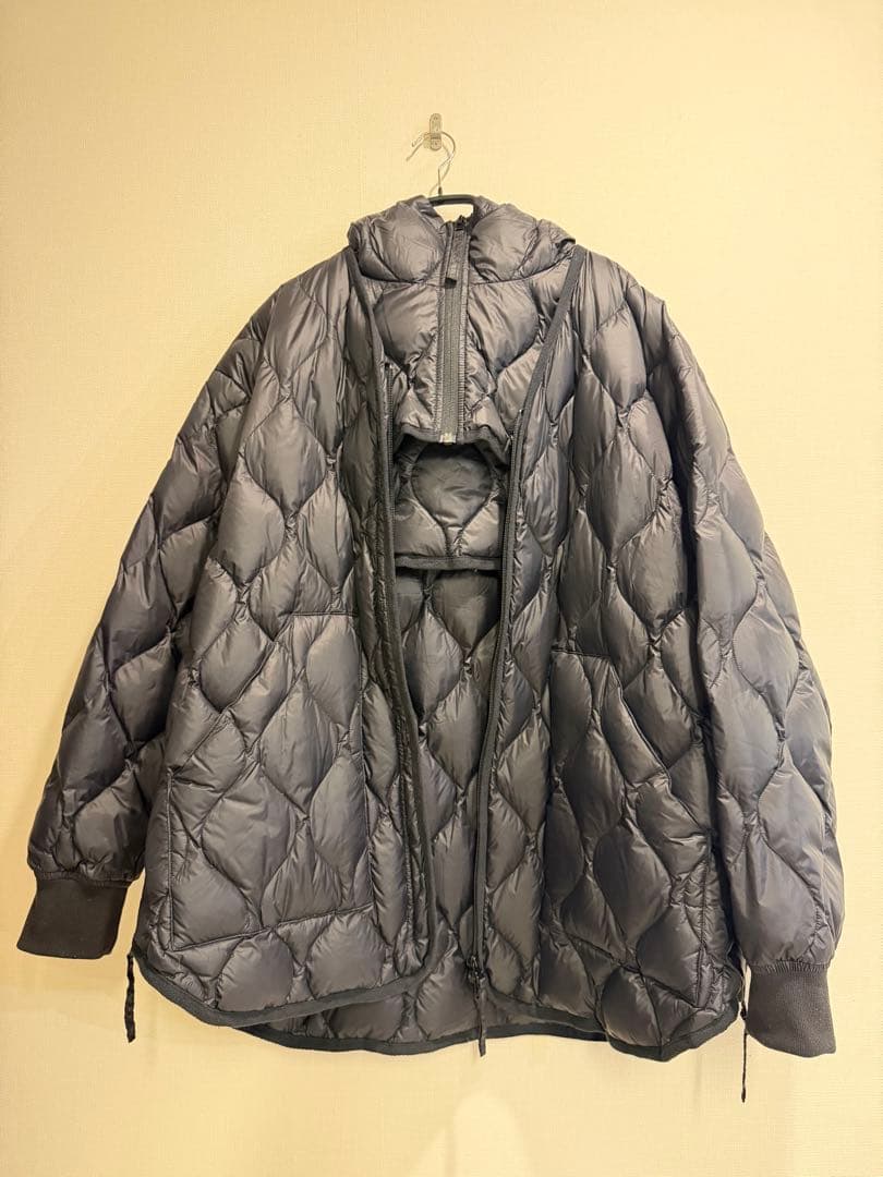 FRAMeWORK×TAION タイオン 別注フードビブス付きブルゾン　黒