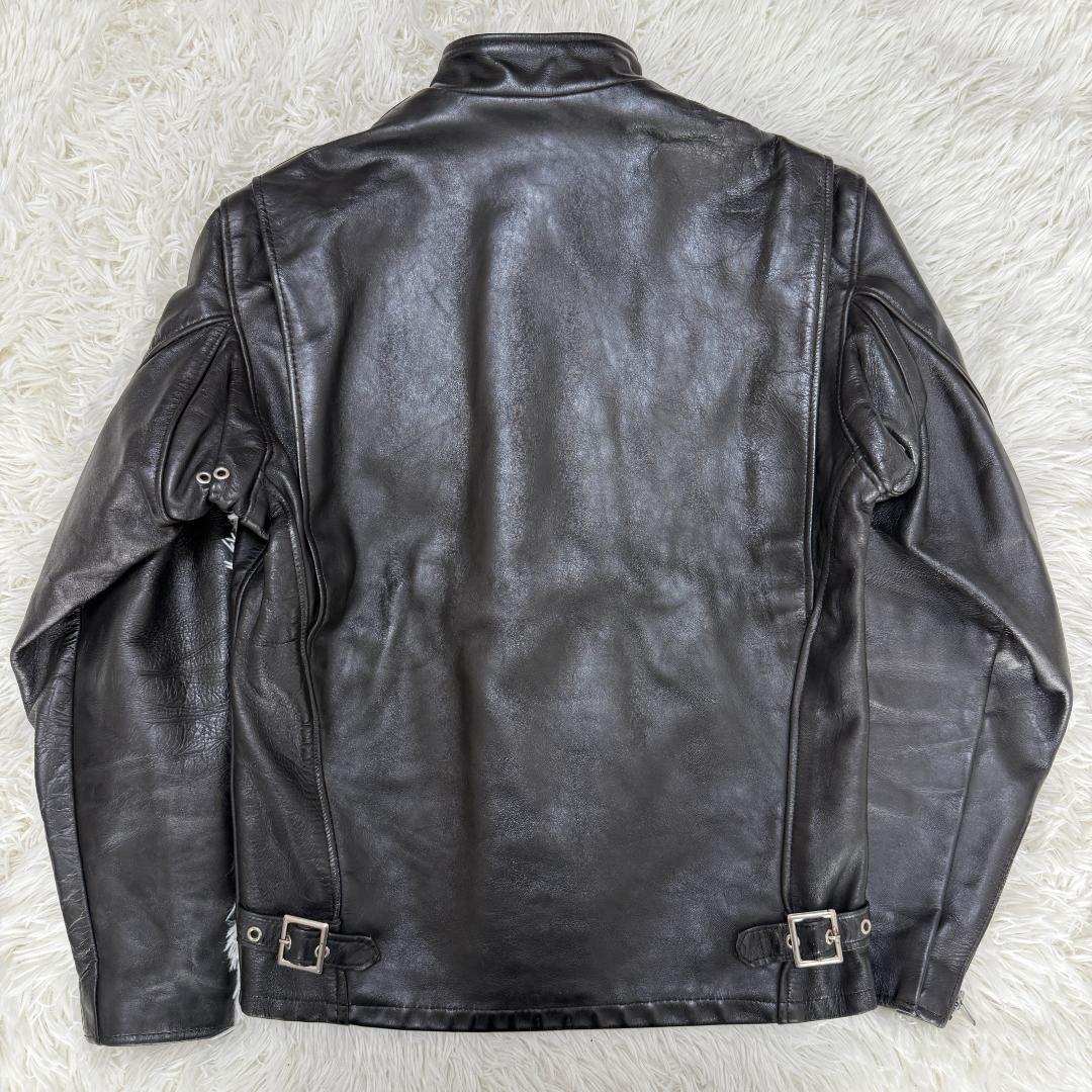 アキラ様⭐️Schott ショット シングル ライダース レザー 641 黒