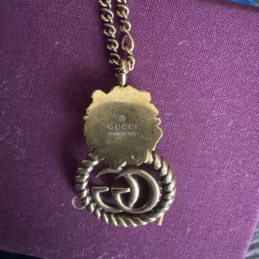 GUCCI グッチ ネックレス ゴールド ライオン チェーン 希少