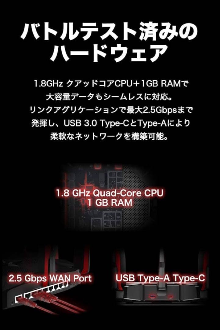 TP-Link WiFi ルーター Archer AX11000