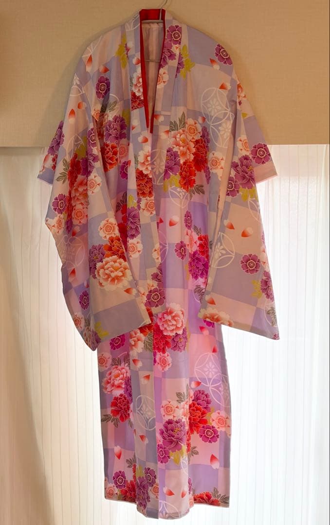 七五三★7才女の子用着物セット★115-125cm★髪飾り付き