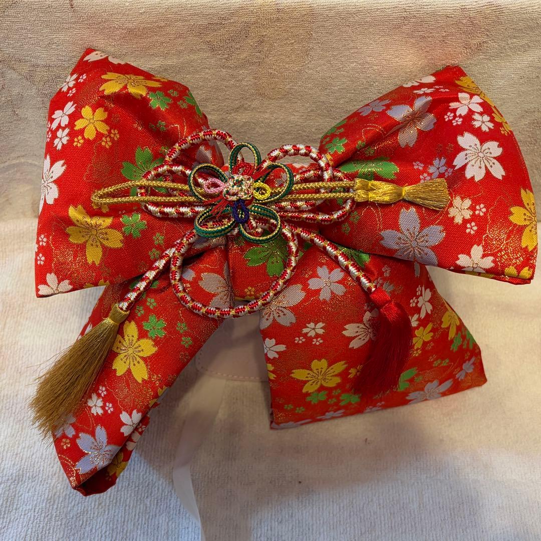 七五三★7才女の子用着物セット★115-125cm★髪飾り付き