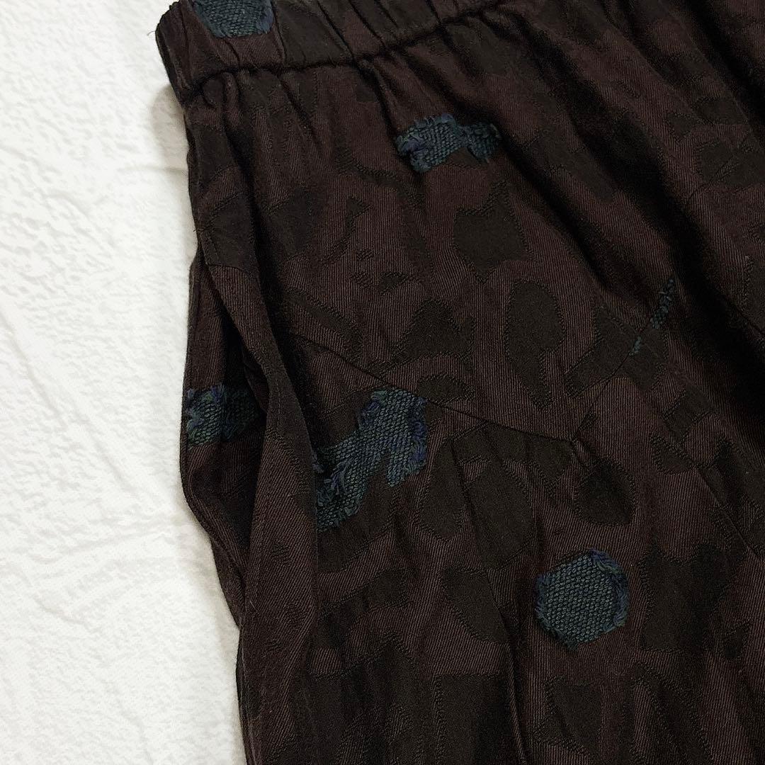 慈雨　センソユニコ　ロングスカート　40 バルーン　ジャガード　総柄　近年