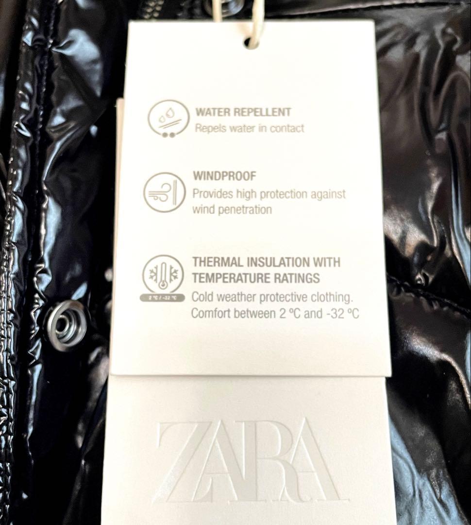 専用ページです　撥水&防風&防寒☆ 新品 ZARA エナメルロングダウンコート