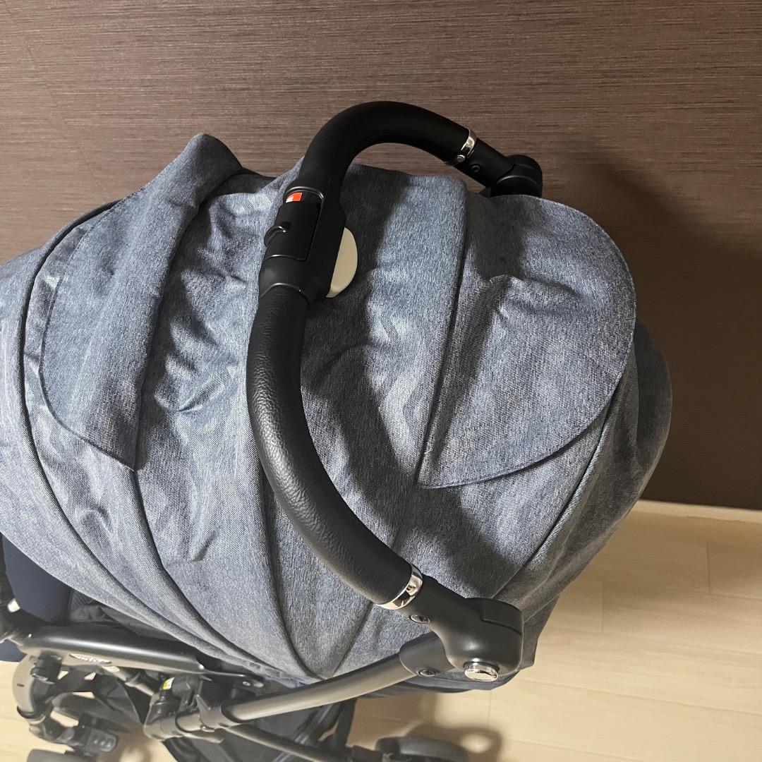 美品　Aprica ラクーナエアーコンパクト グレー レザーハンドル