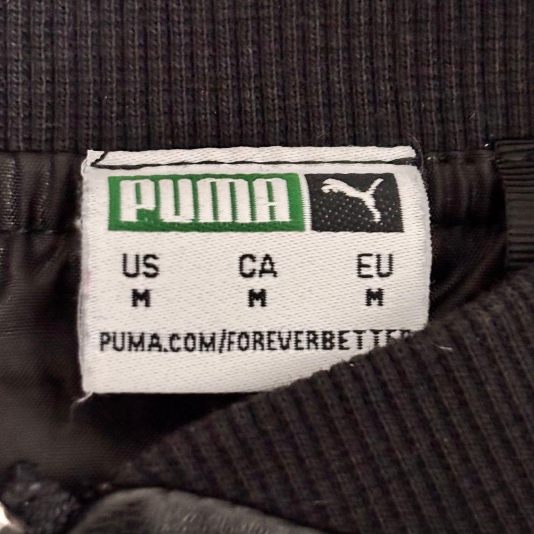【PUMA】T7 オーバーサイズフェイクレザーボンバージャケット　ブラック　M