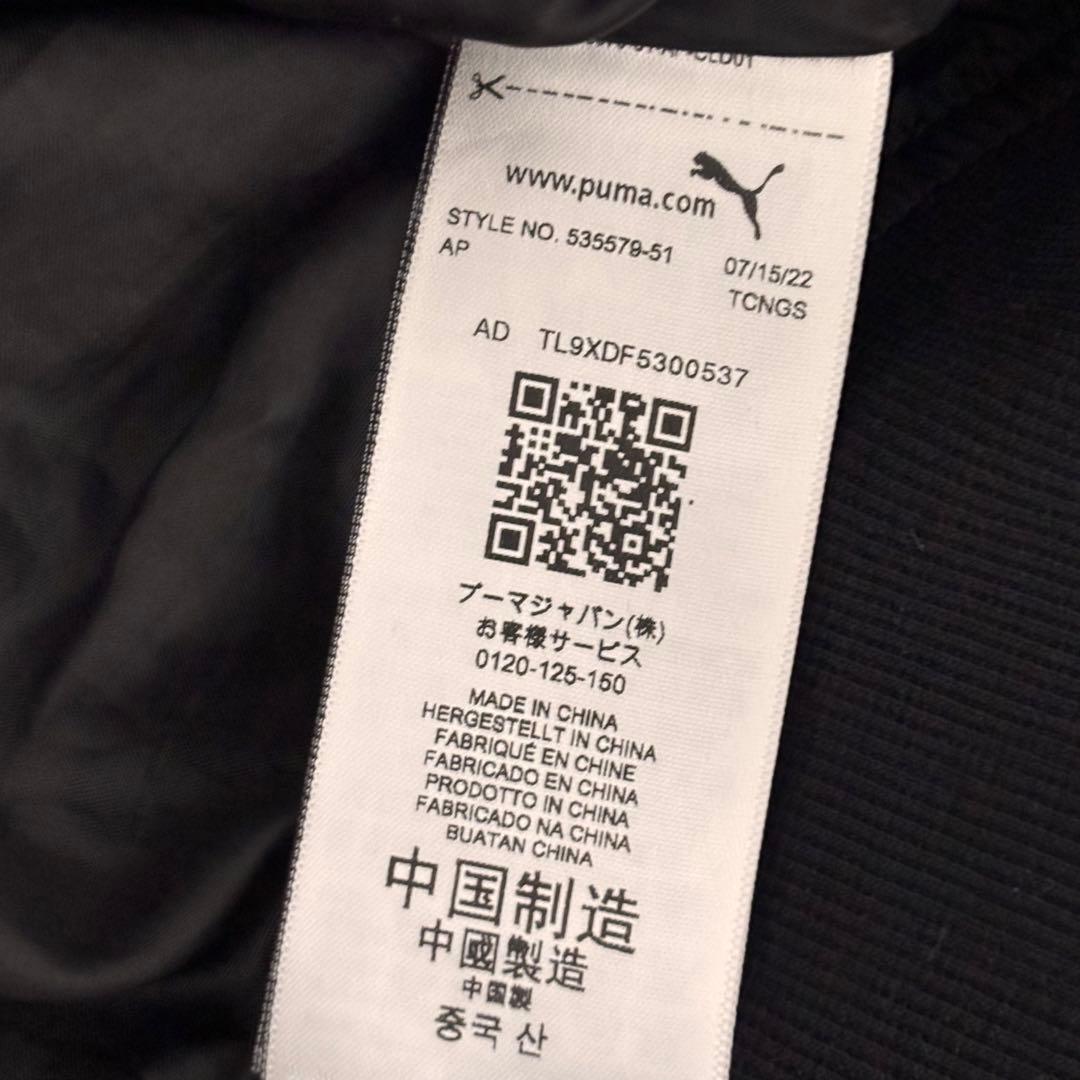 【PUMA】T7 オーバーサイズフェイクレザーボンバージャケット　ブラック　M