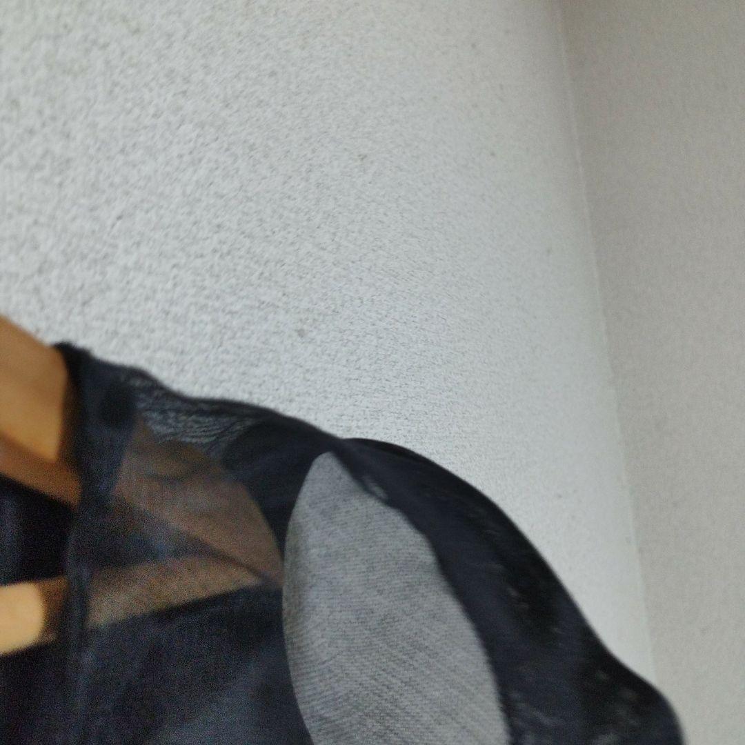 オスカーデラレンタ ドレス ブラック フリル アシンメトリー