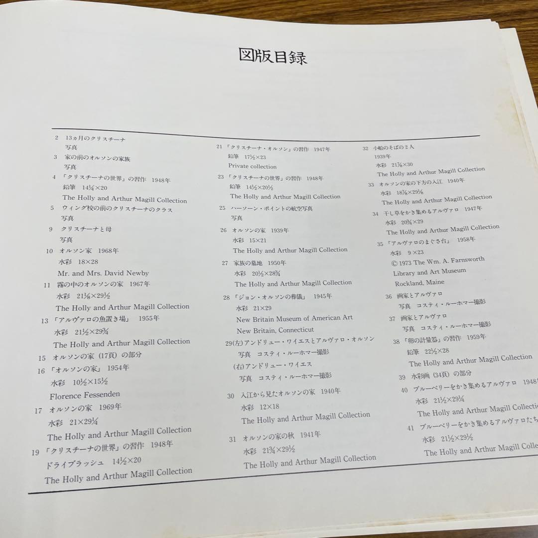 ワイエス 画集Ⅱ 『クリスチーナの世界』