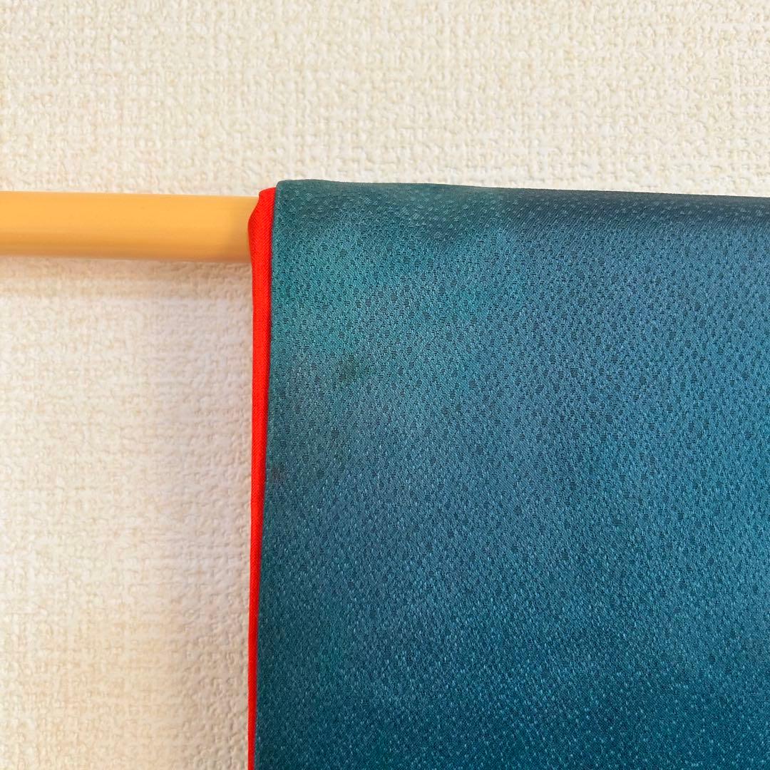 七五三　着物　7歳　女の子　13点セット　深緑　束ね熨斗　花車　四季草花　金彩