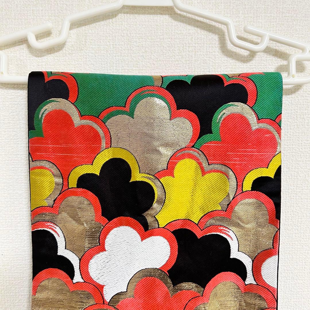 七五三　着物　7歳　女の子　13点セット　深緑　束ね熨斗　花車　四季草花　金彩