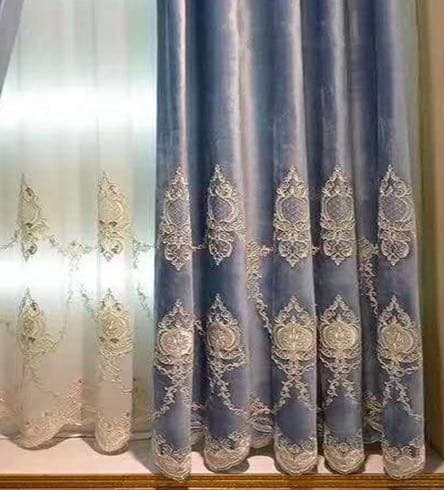 Leyカーテン ドレープカーテン 遮光カーテン カーテン おしゃれ 刺繍 柄