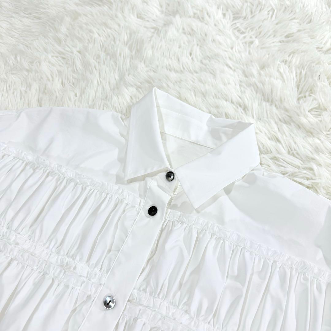 【新品未使用】ENFOLD エンフォルド　TIERED GATHER SHIRT