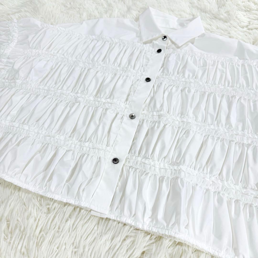 【新品未使用】ENFOLD エンフォルド　TIERED GATHER SHIRT