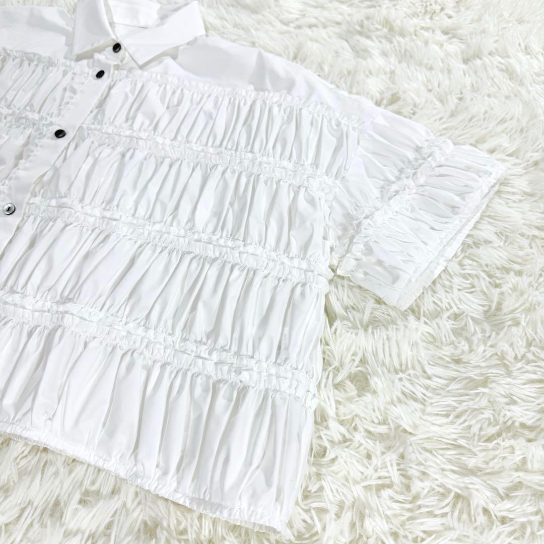 【新品未使用】ENFOLD エンフォルド　TIERED GATHER SHIRT