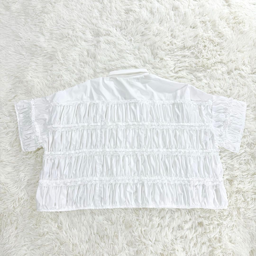 【新品未使用】ENFOLD エンフォルド　TIERED GATHER SHIRT